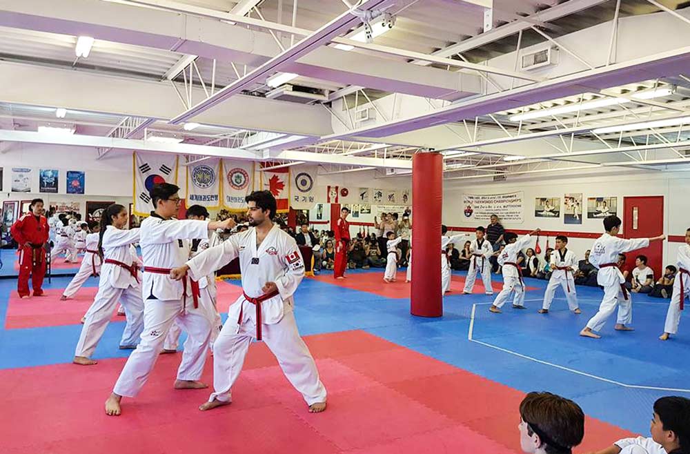 black belt testing Myung’s Taekwondo Markham-East