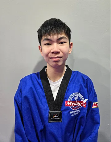 taekwondo instructor Jason Yip 3rd Dan